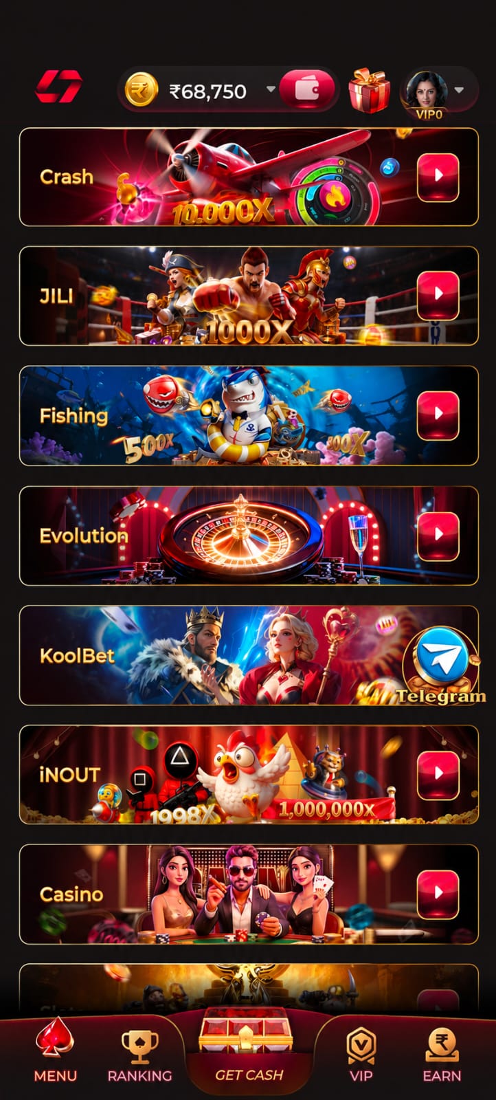 in7 game bonus